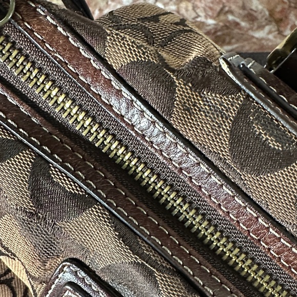 Coach Brown Signature Satchel - Picture 6 of 10